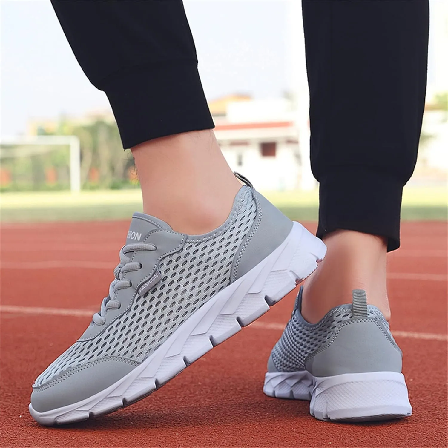Men's Mesh Sneakers Oxfords Lace-Up Lightweight Casual Walking Sneakers Dress Shoes Fashion Walking Shoes