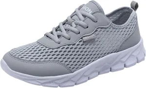 Men's Mesh Sneakers Oxfords Lace-Up Lightweight Casual Walking Sneakers Dress Shoes Fashion Walking Shoes