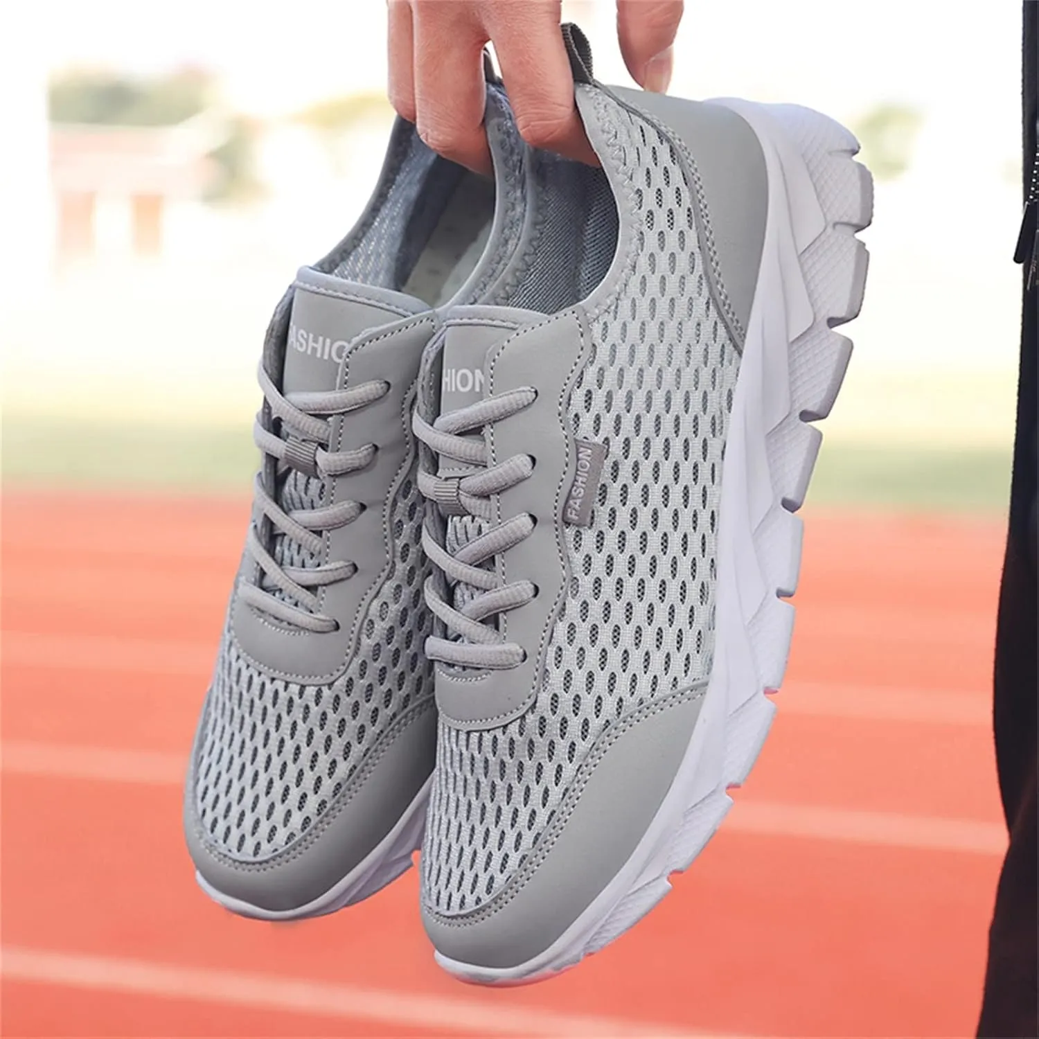 Men's Mesh Sneakers Oxfords Lace-Up Lightweight Casual Walking Sneakers Dress Shoes Fashion Walking Shoes