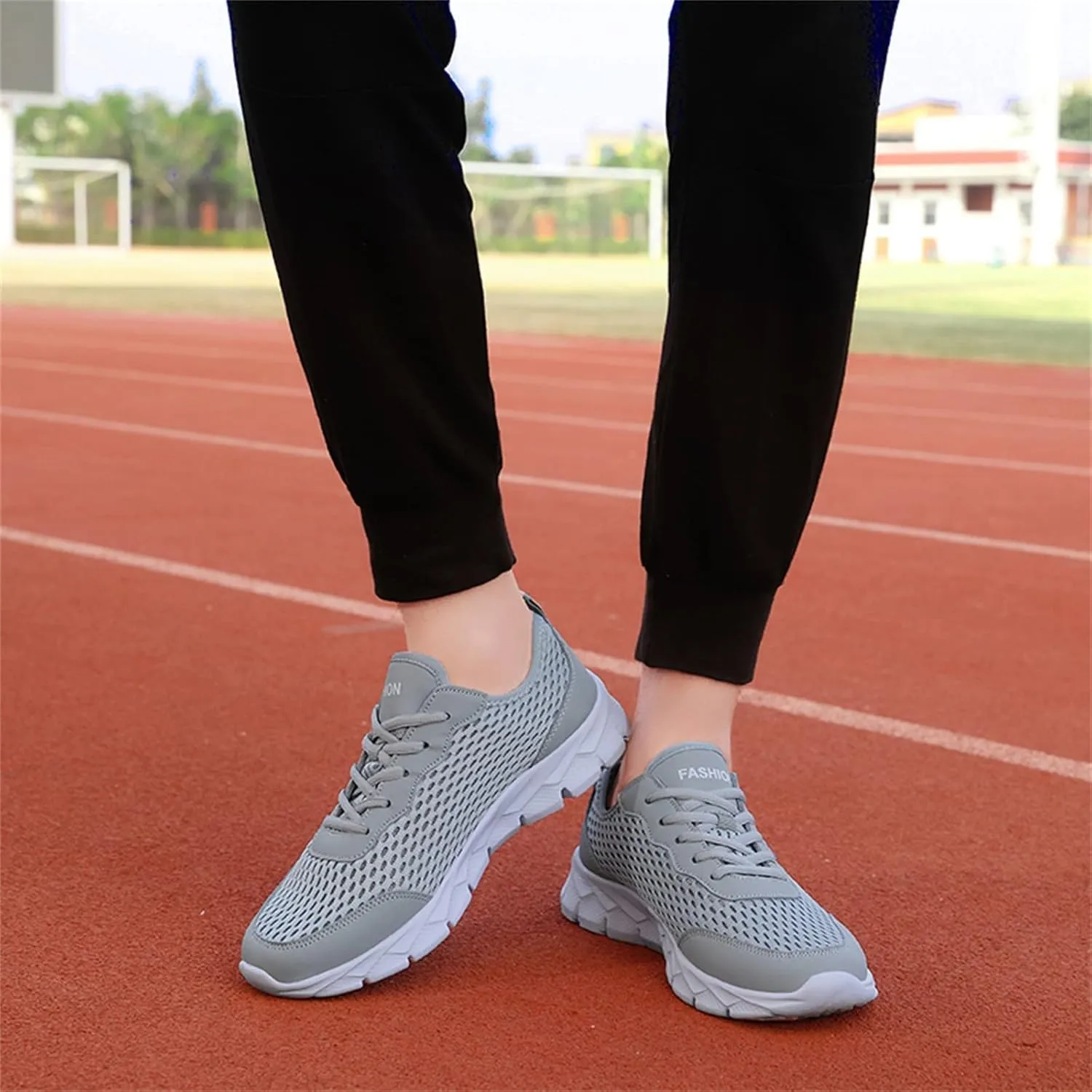 Men's Mesh Sneakers Oxfords Lace-Up Lightweight Casual Walking Sneakers Dress Shoes Fashion Walking Shoes