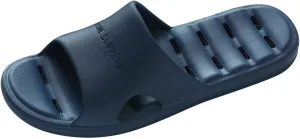 Men's Slides Summer Slippers for Men Shower Shoes with Drainage Holes House Slippers Non Slip Quick Drying Bathroom for Women Men Cloud Slides Pillow Women and Rubber