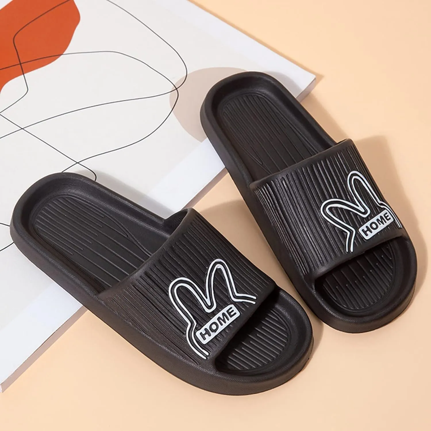Mens Slides Womens Slides Mens Slippers Shower Shoes Women Open Toe Ultimate Comfort Non Slip Slippers
