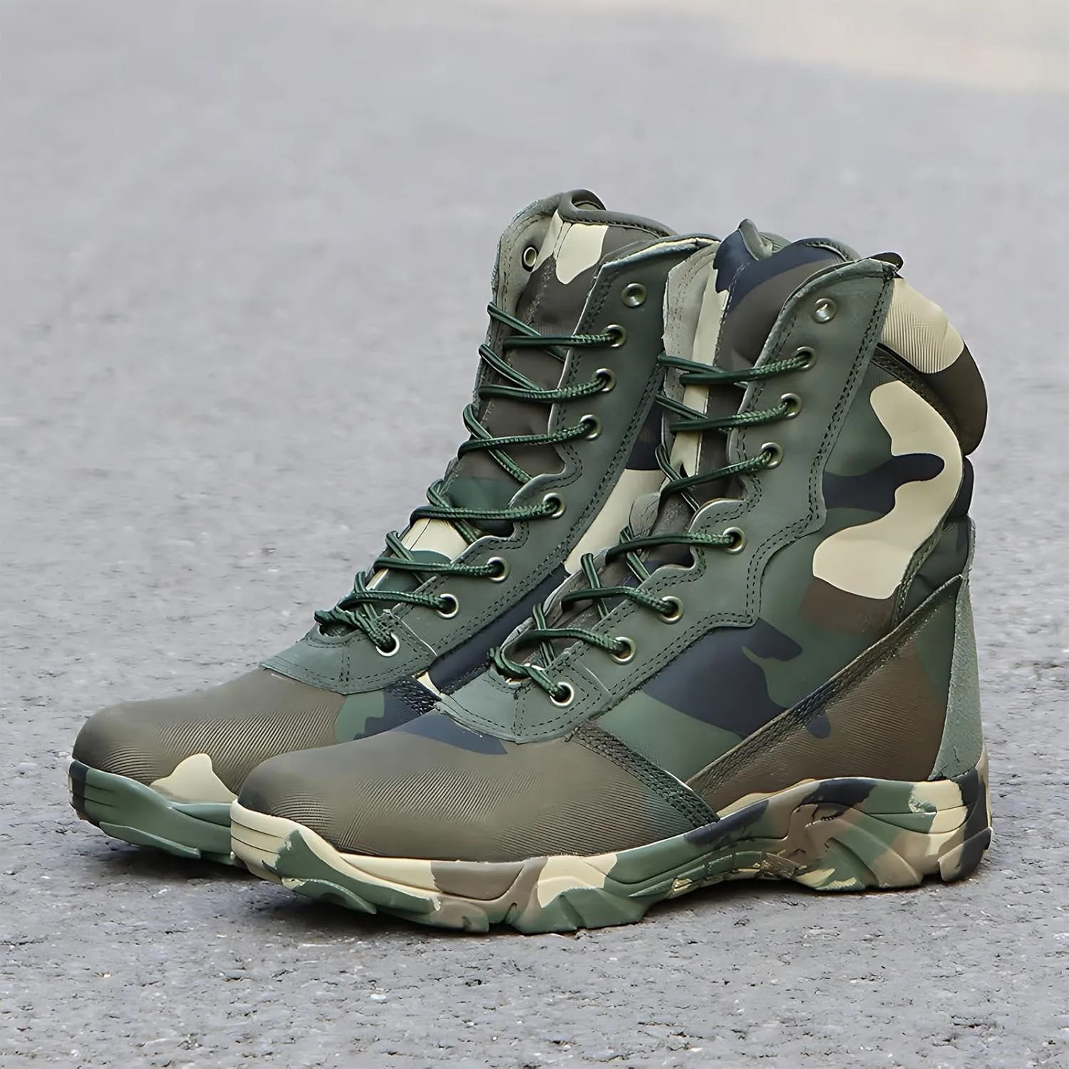 Men's Tactical Boots, Autumn and Winter Outdoor Snow Land Warfare Boots, Waterproof Breathable Special Tactical Shoes