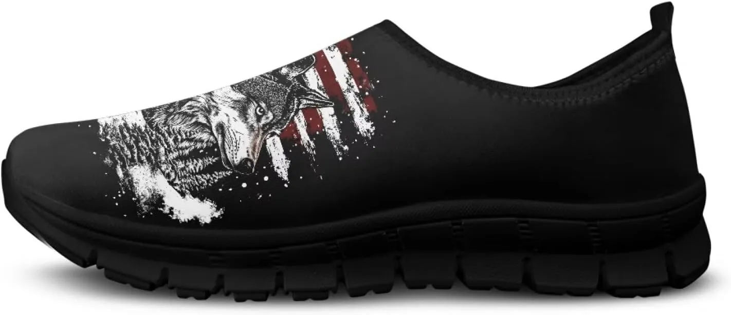Men's Walking Shoes Lightweight Sneakers Walking Casual Comfortable Travel Shoes Black Sole