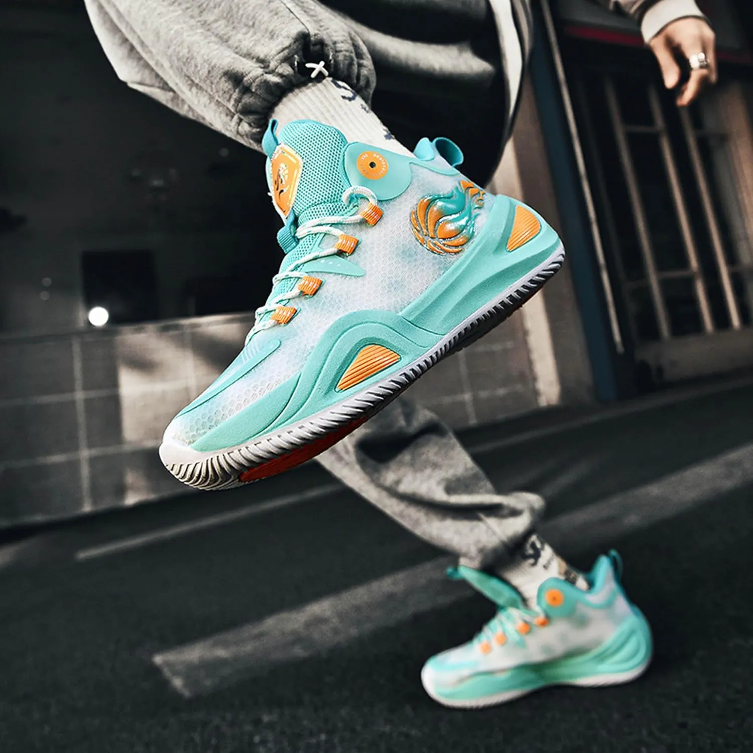 Men's Women's High Top Graffiti Anti Slip Basketball Shoes, Arch Supported Casual Sports Shoes, Men's Breathable Running Shoes, Fitness Cushioning Training Shoes