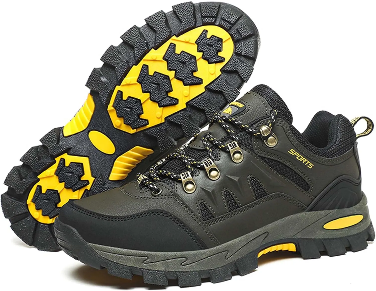 Men's Women's Waterproof Hiking Shoes Non-Slip Breathable Climbing Shoes Outdoor Sports Shoes Comfortable Lightweight Travel Camping Walking Shoes