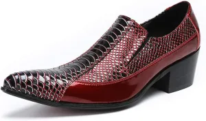 New Dress Shoes for Men Loafer Mens Pointed Slip On Oxford Shoes Slip On for Club Genuine Leather