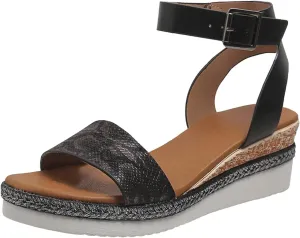 Open Toe Buckle Ankle Strap Espadrilles Flatform Wedge Casual Sandal Platform Espadrille Sandals Orthopedic Retro Summer Slippers Slip On Beach Slides Dressy Walking Fashion Outdoor Shoes