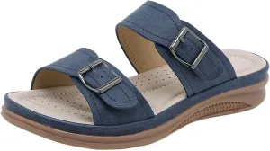 Orthopedic Slippers for Women Indoor and Outdoor Comfort Wear Orthowear Shoes Wide Width Open Toe Sandals Lightweight Slip On Slippers Comfortable Walking Sandals Plantar Fasciitis Soft Cushion