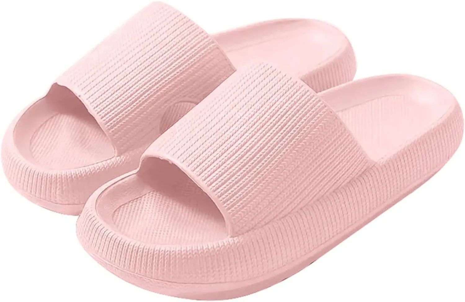 Pillow Slippers for Women and Men Non Slip Quick Drying Cloud Slides for Women with Arch Support Pillow Soft Slip On Sandals House Shower Shoes Cloud Sandals Comfy Indoor Outdoor Slides Unisex