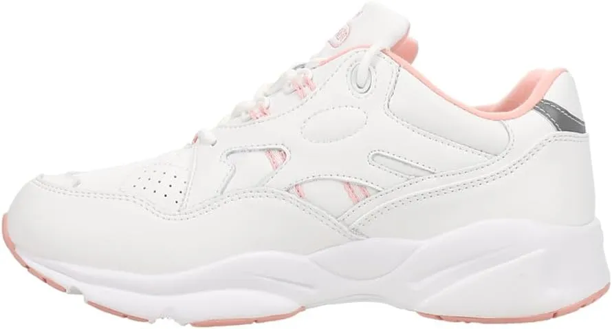 Propet Womens Stability Walker Walking Walking Sneakers Shoes - White