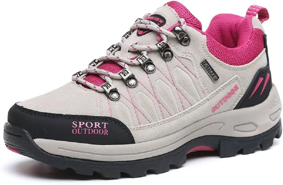 QISHENG Mens and Women Hiking Shoes Climbing Shoes Breathable Sport Walking Shoes Hunting Athletic Shoes Outdoor Sneakers