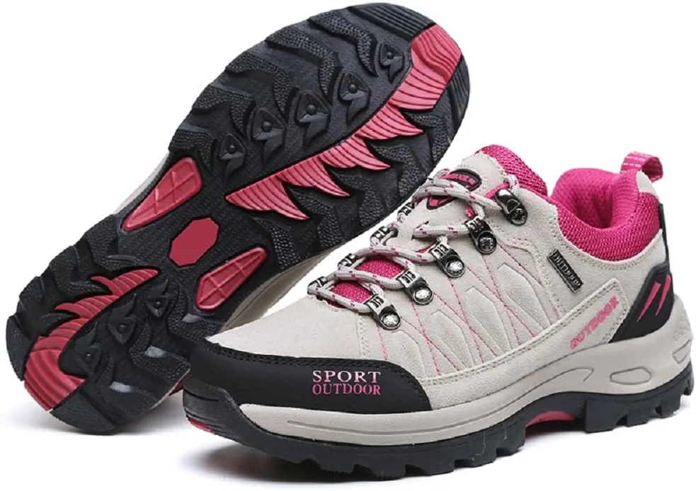 QISHENG Mens and Women Hiking Shoes Climbing Shoes Breathable Sport Walking Shoes Hunting Athletic Shoes Outdoor Sneakers