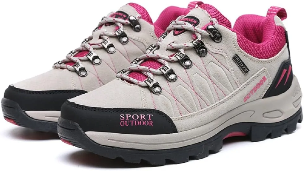 QISHENG Mens and Women Hiking Shoes Climbing Shoes Breathable Sport Walking Shoes Hunting Athletic Shoes Outdoor Sneakers