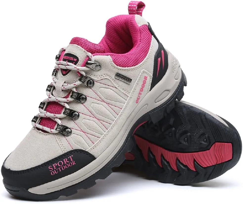 QISHENG Mens and Women Hiking Shoes Climbing Shoes Breathable Sport Walking Shoes Hunting Athletic Shoes Outdoor Sneakers