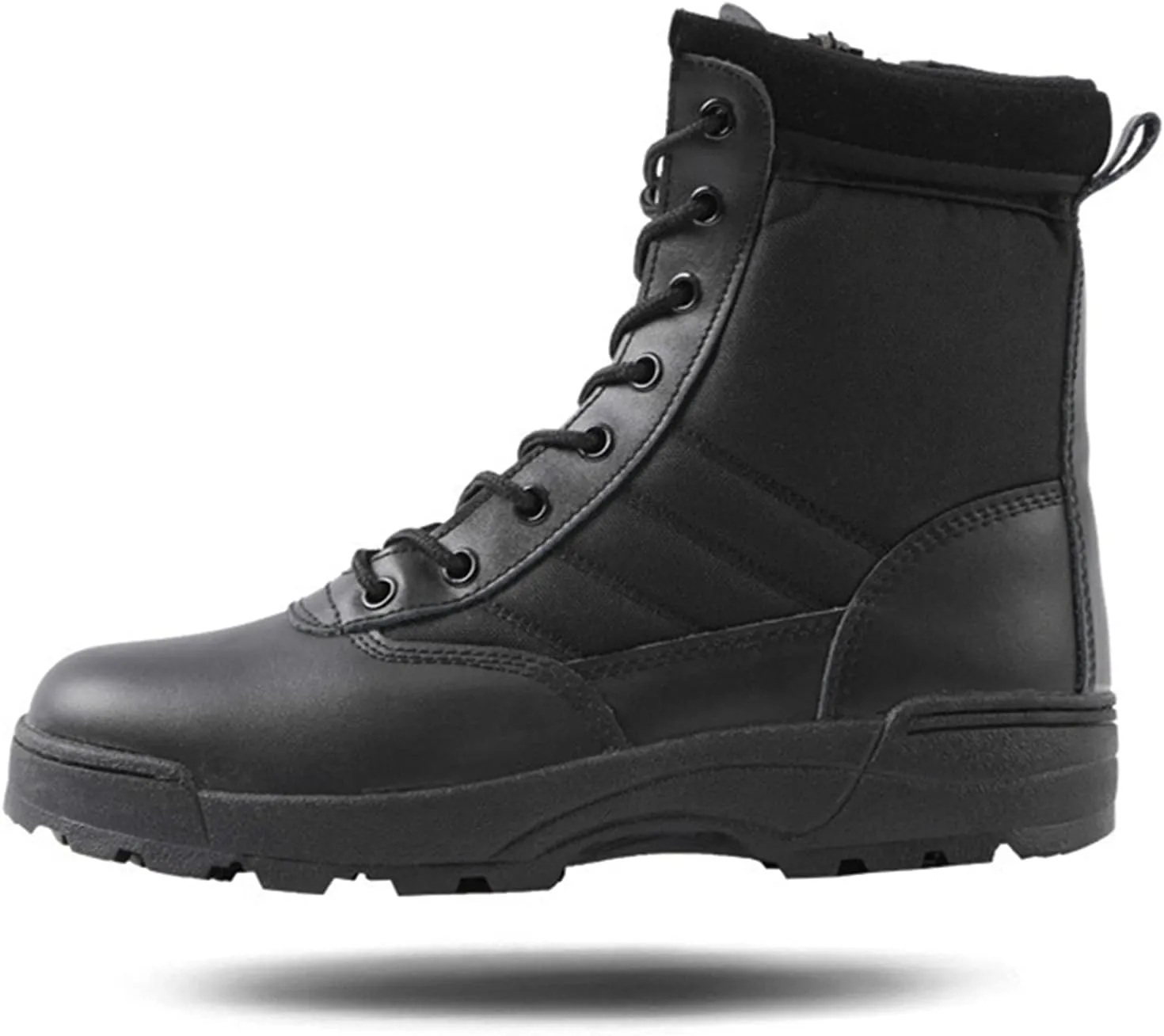 QMFUR Mens Military Boots Outdoor Hiking Work Boot Tactical Durable Combat Boot Army Shoes