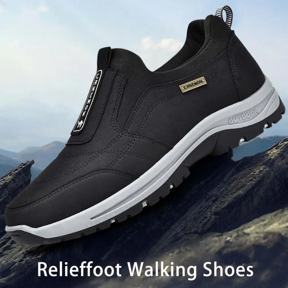 Relieffoot Walking Shoes for Men, Relieffoot Orthopedic, Men's Comfortable Waterproof Orthopedic Walking Shoes Hiking Shoes