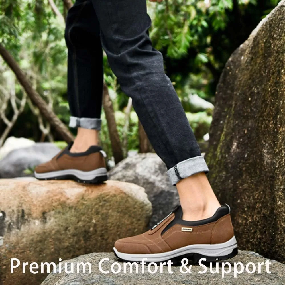 Relieffoot Walking Shoes for Men, Relieffoot Orthopedic, Men's Comfortable Waterproof Orthopedic Walking Shoes Hiking Shoes