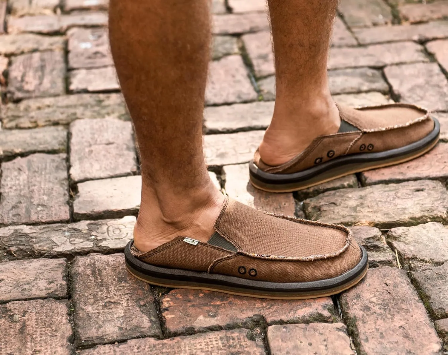 Sanuk Mens Donny Hemp Loafers | Mens Shoes | Slip On Shoes for Men | Men's Slip-on Loafers | Memory Foam Footbed