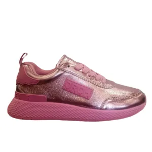 Scarpe Donna JOHN RICHMOND Sneakers Running in Pelle Laminata Rosa