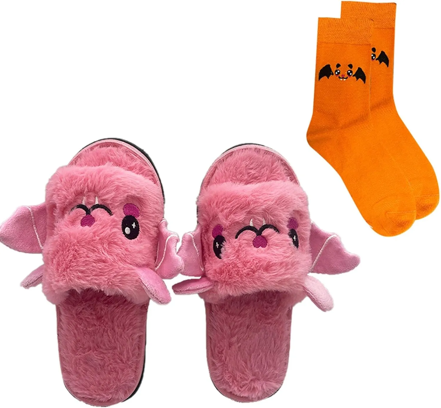 Slippers Girls 11 Kid Boys Girls Slippers Cute Bat Plush Slippers Halloween Party Indoor And Slippers Girls Size 1