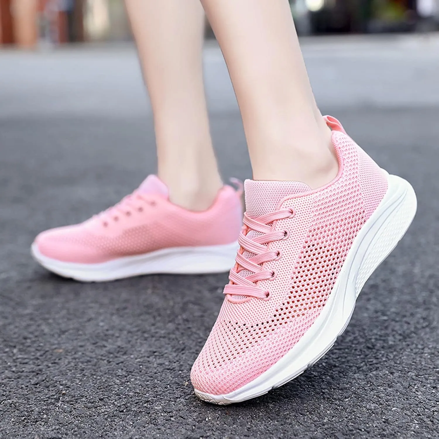 Sneakers for Women Walking Shoes Casual Lace Up Running Shoes for Men Slip On Men's Casual Shoes White Sneakers Platform Tennis Shoe Cross Trainer Shoe