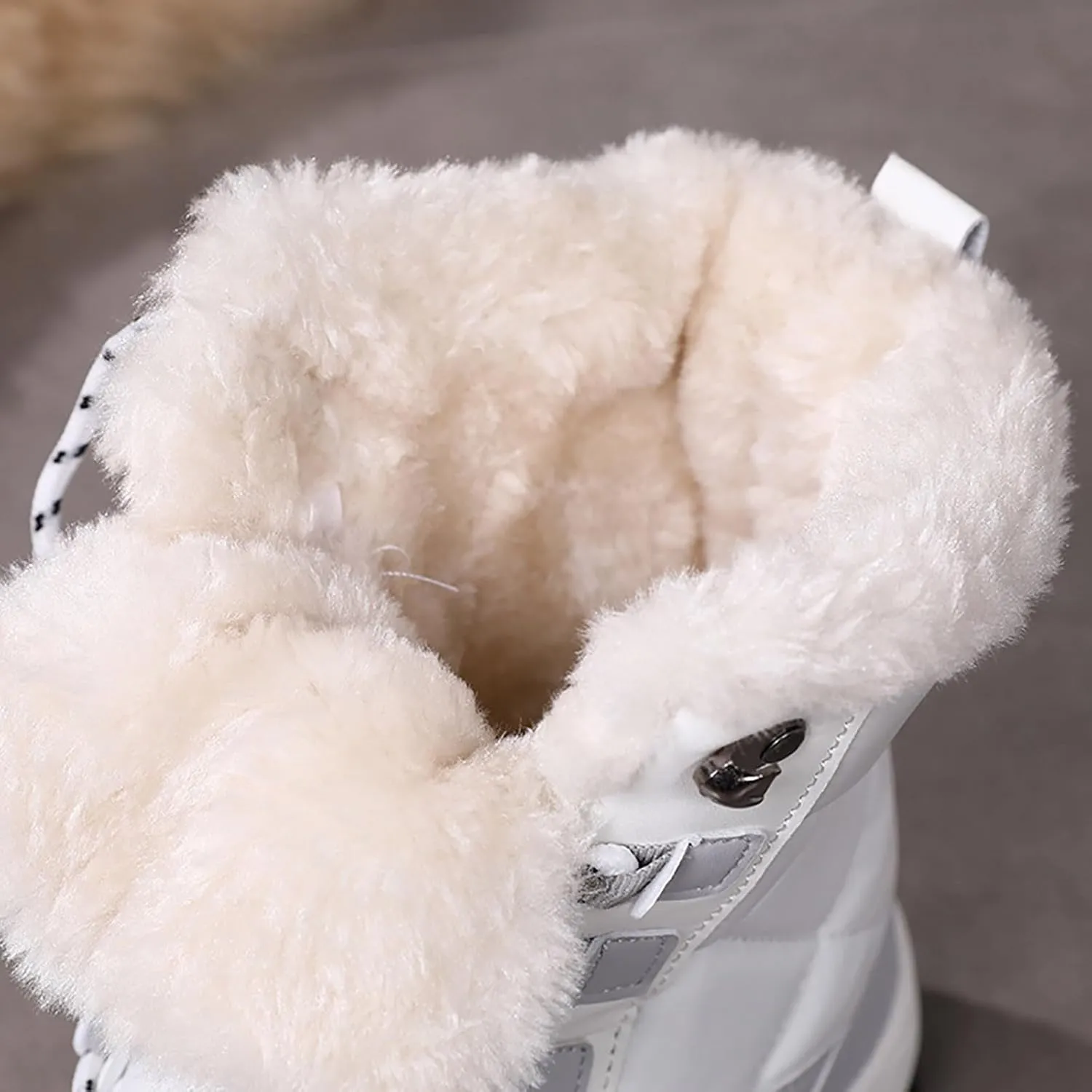 Snow Boots For Women Winter Boots for Women Large Size Outdoor Travel Thickened High Cotton Shoes Mid Calf Boots