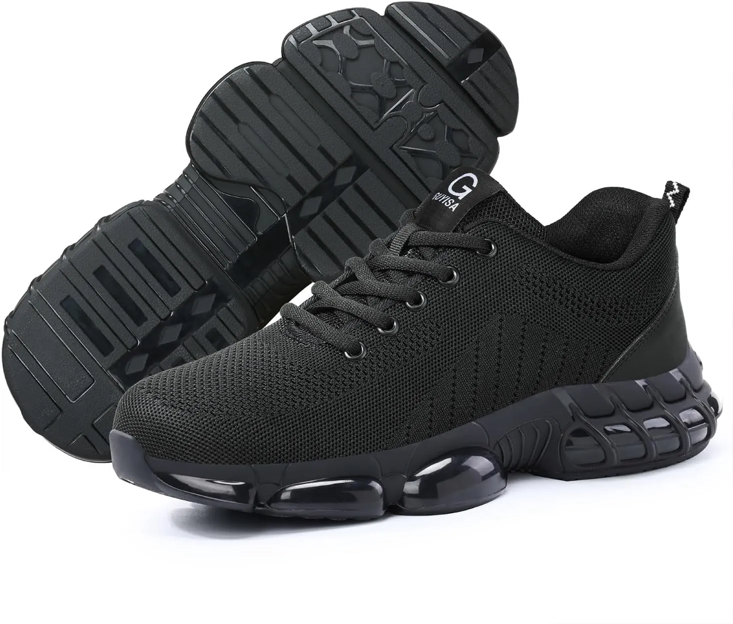 Steel Toe Shoes for Men, Lightweight Work Shoes,Construction Industrial Work Safety Boots, Comfortable Steel Toe Sneakers for Men Women