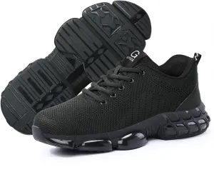 Steel Toe Shoes for Men, Lightweight Work Shoes,Construction Industrial Work Safety Boots, Comfortable Steel Toe Sneakers for Men Women