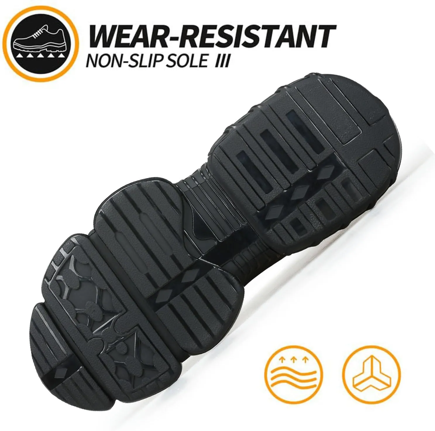Steel Toe Shoes for Men, Lightweight Work Shoes,Construction Industrial Work Safety Boots, Comfortable Steel Toe Sneakers for Men Women