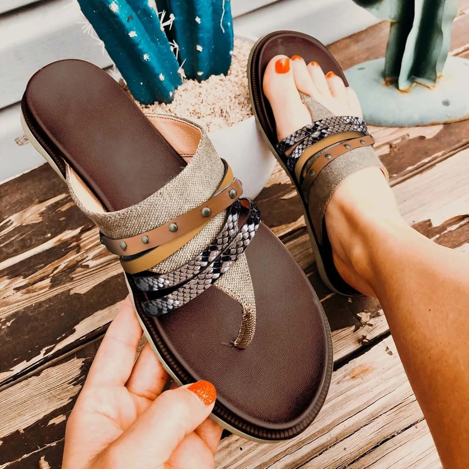 Thong Sandals For Women Flat Shoes Retro Slippers Flip Flops Sandals Women Yoga Mat Mens Flip Flops Shower Flip Flops