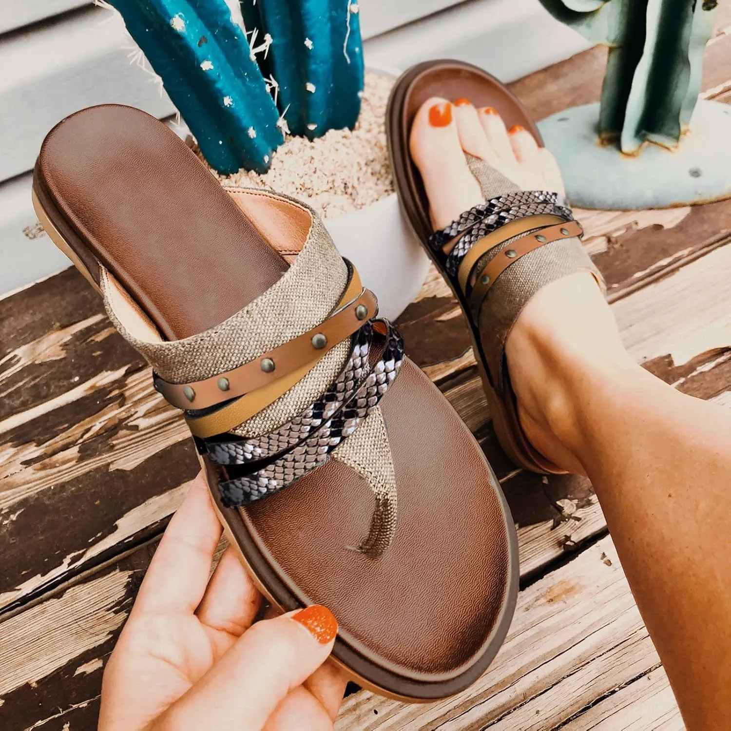Thong Sandals For Women Flat Shoes Retro Slippers Flip Flops Sandals Women Yoga Mat Mens Flip Flops Shower Flip Flops