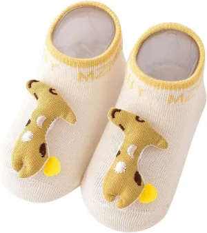 Toddler First Walking Non-Slip Lightweight Wide Shoes Baby Slip on Sneakers Knitted Elastic Soft Sole Indoor