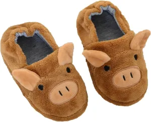 Toddler Kids Fleece Slippers Cute Animal ??artoon Shoes Baby Girls Soft Plush Slippers ??artoon Warm Winter House Shoes