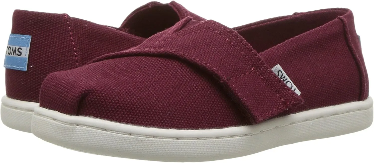 TOMS Kids Baby Boy's Alpargata (Infant/Toddler/Little Kid) Burgundy Canvas