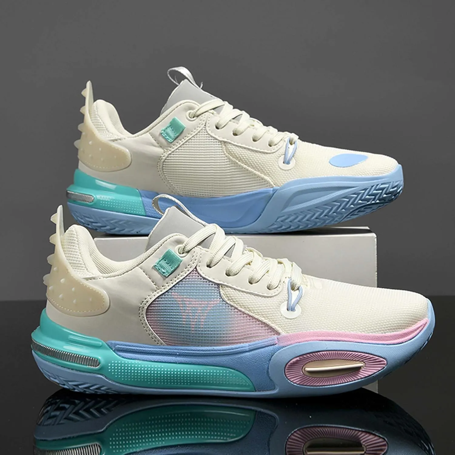 Unisex Basketball Shoes, Lightweight and wear-Resistant Basketball Shoes, Men's Fashionable Sports Shoes