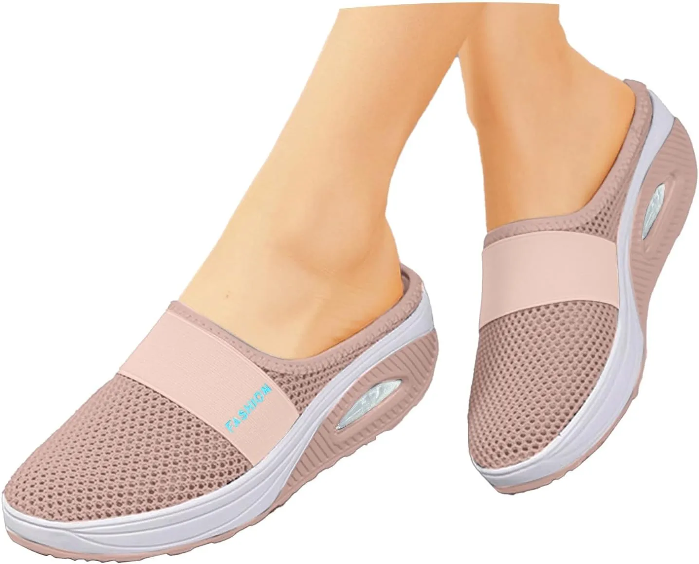 Walking Sandals Women Comfort Dressy Slip On Mules Slip-On Breathable Slippers Closed Toe Slides Orthopedic Shoes