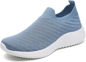 Walking Shoes Women Comfort Slip On Walking Shoes Casual Comfortable Lightweight Breathable Mesh Sock Shoe