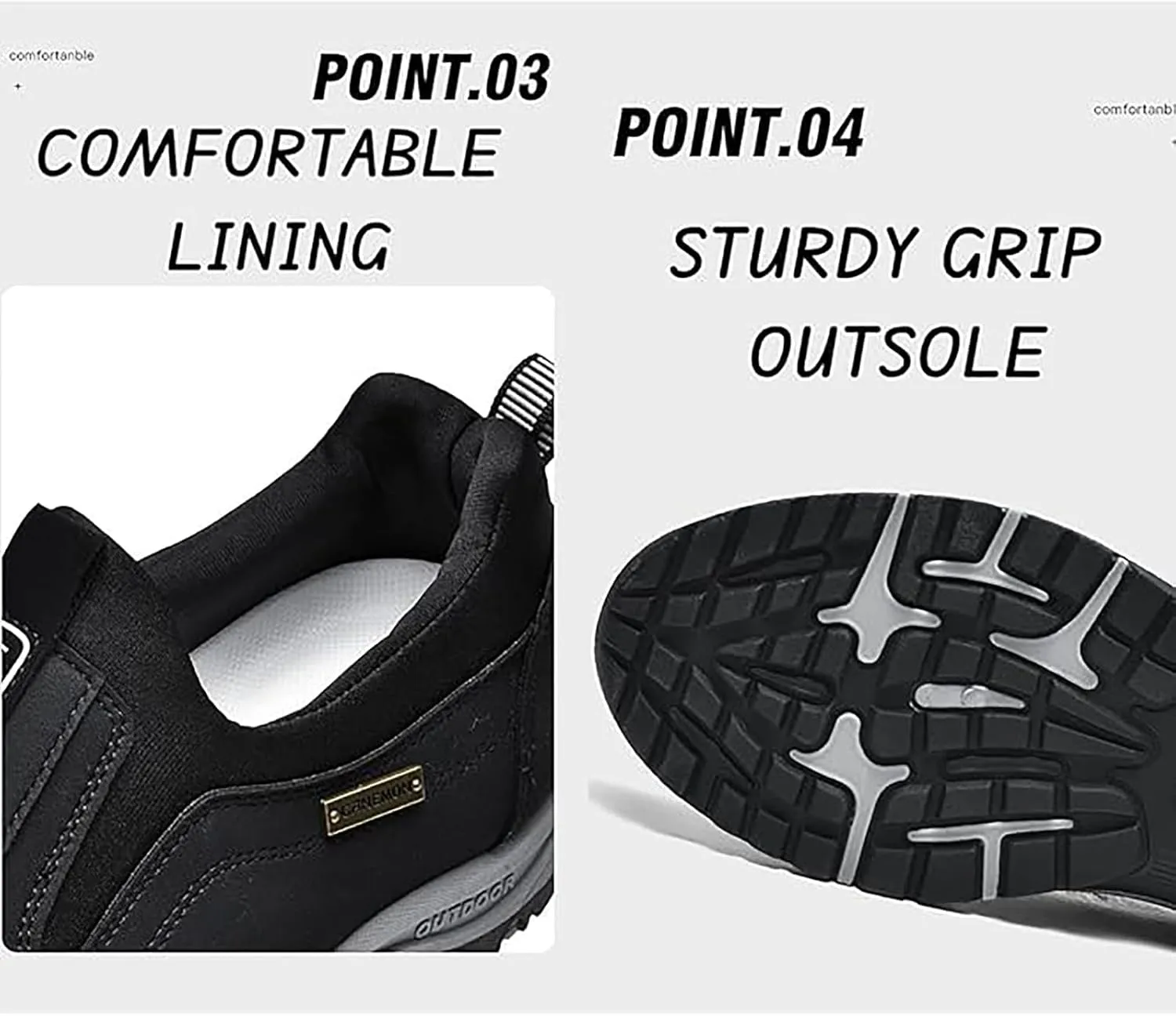 Walking Shoes,Men's Comfortable Waterproof Breathable Orthopedic Sneaker,Hiking Shoes Walking Orthopedic Shoes