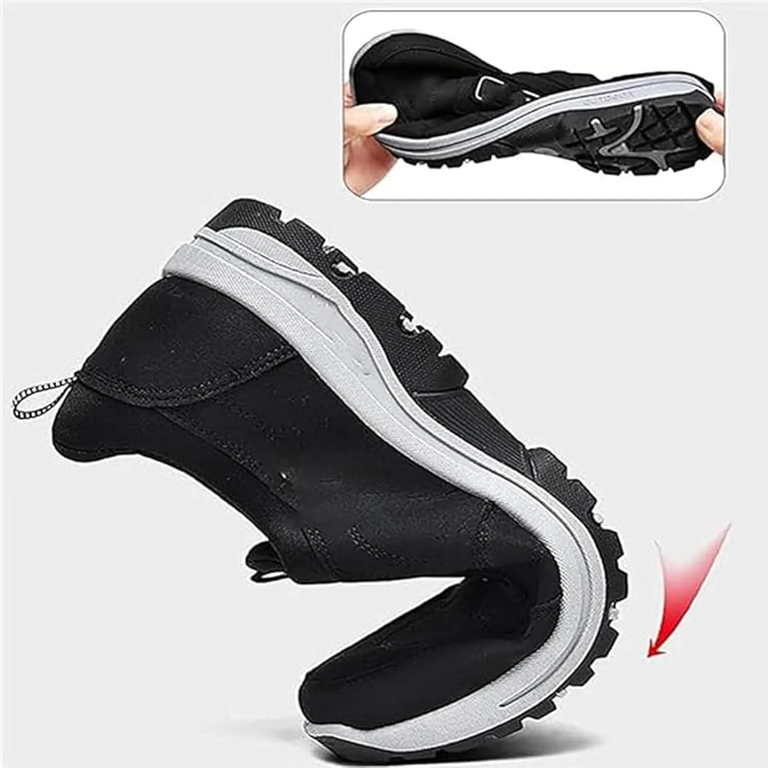 Walking Shoes,Men's Comfortable Waterproof Breathable Orthopedic Sneaker,Hiking Shoes Walking Orthopedic Shoes