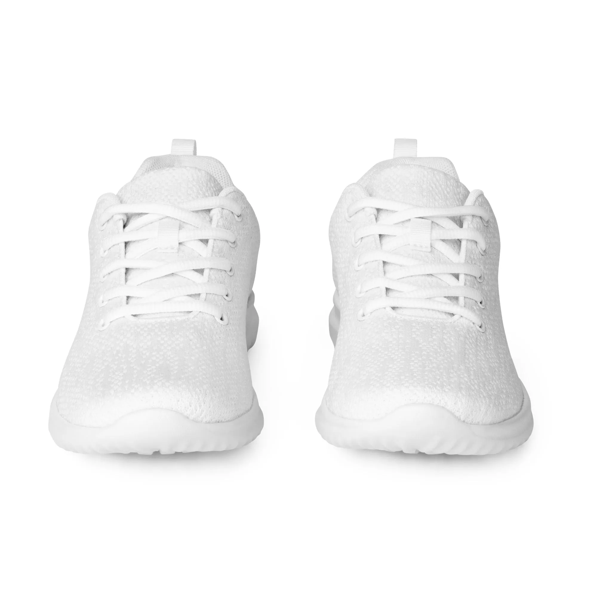 White Solid Color Men's Sneakers, Solid Color Modern Breathable Lightweight Men’s Athletic Shoes (US Size: 5-13)
