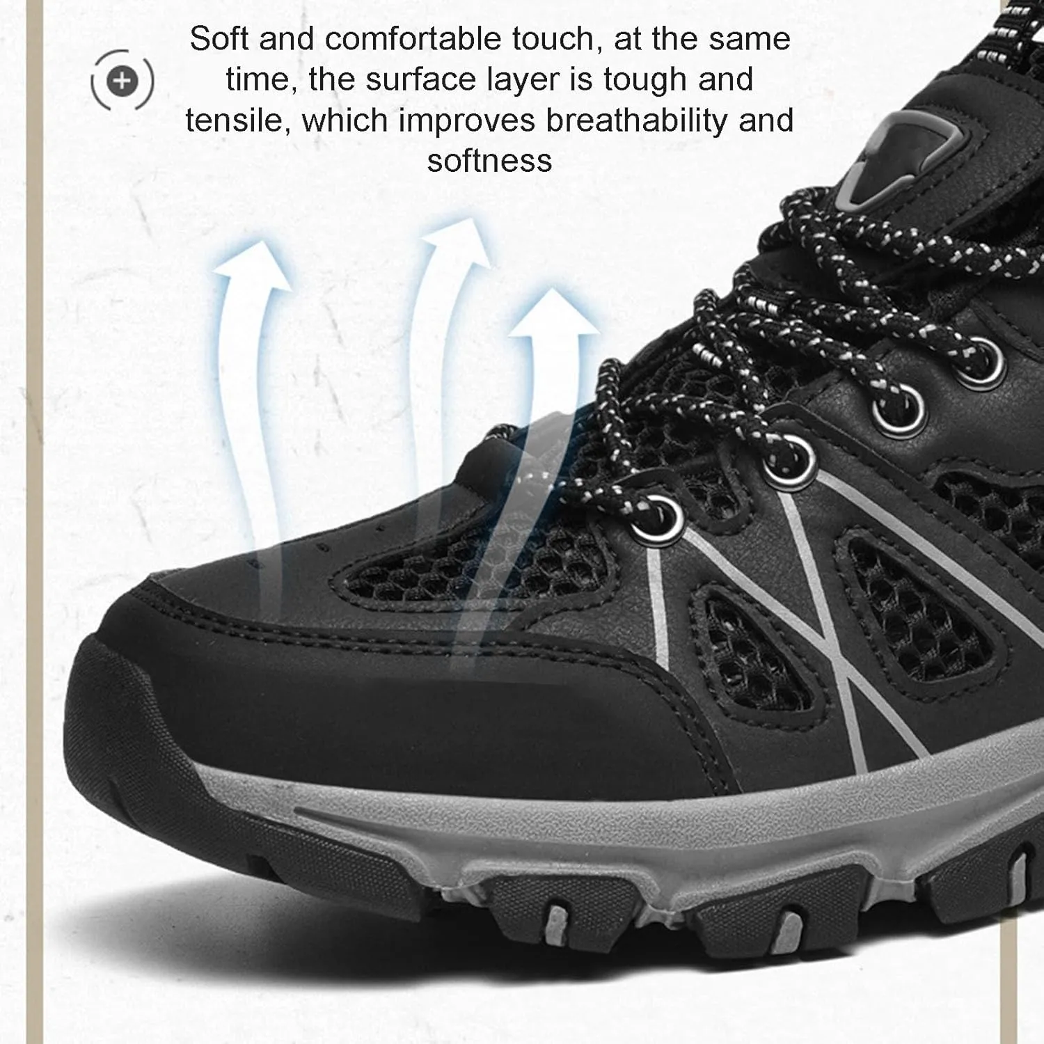 Wide Walking Shoes, Men's Outdoor Travel Shoes Big Size Men's Shoes Field Climbing Casual Hiking Shoes