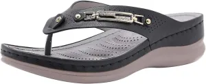 Women Sandals Orthopedic Orthopedic Womens Size 11 Sandals Arch Support Walking Sandals Orthopedic Women's Summer Sandals Casual Comfortable Flip Flops Beach Shoes Womens Orthopedic Dress Shoes Wide