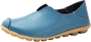 Women's Breathable Comfort Walking Office Flat Loafer Comfort Walking Slip On Flats Shoes Casual Round Toe Moccasins Driving Loafers Lightweight Breathable Comfortable Work Loafer Outdoor Going Out