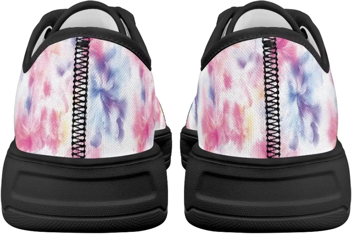 Womens Canvas Shoes 2025 Comfortable Summer Walking Sneakers Flexible EVA Non-Slip Outsole for Casual Outfits Size 6-13.5 Black Sole