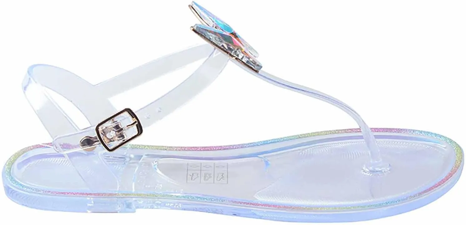 Women's Flat Outdoor Leisure Beach Transparent Sandals Orthopedic Sandals Woman Arch Supports for Sandals Women