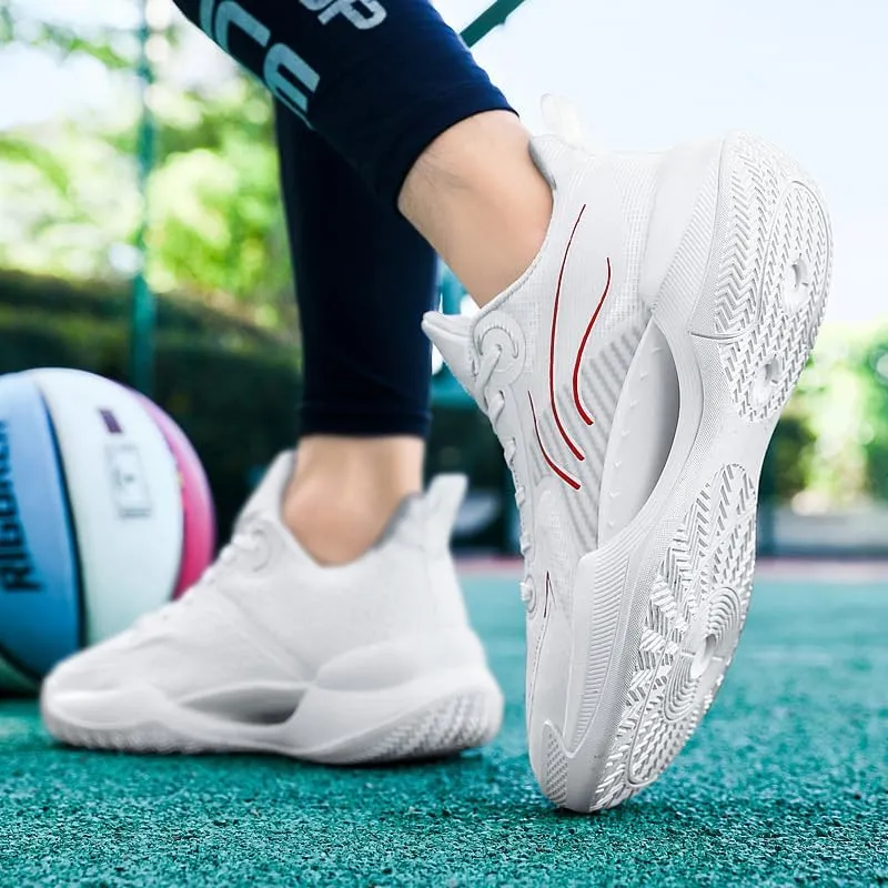 Womens Mens Basketball Shoes Fashion Neutral High Rebound Sport Shoes Breathable Anti Slip Sneakers Running Walking Tennis Shoes