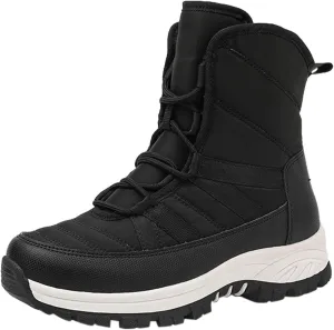 Womens Mens Winter Boots Waterproof Snow Boots Comfortable Ankle Booties Insulated Trekking Trail Climbing Shoes Work Boots