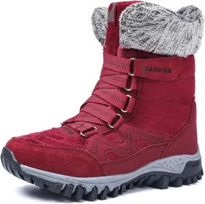 Womens Snow Boots Waterproof Winter Boots Outdoor Hiking Ankle Boot With Fur Lined Non Slip Warm Boots