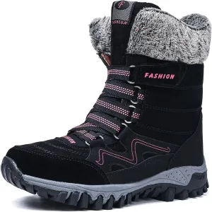 Womens Snow Boots Waterproof Winter Boots Outdoor Hiking Ankle Boot With Fur Lined Non Slip Warm Boots
